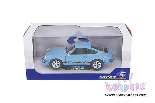 Solido - Porsche 911 RSR 2.8 Hardtop (1974, 1/18 scale diecast model car, Gulf Blue) S1801101