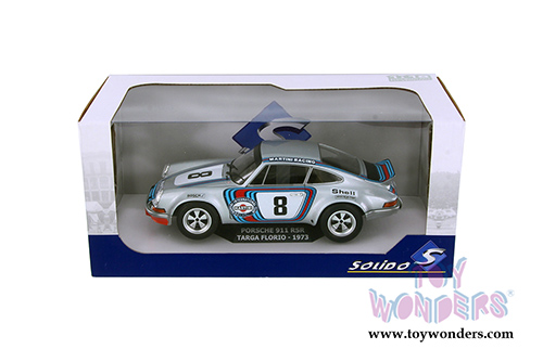 Solido - Porsche 911 RSR 2.7 Targa Florio #8 Martini Racing Hardtop (1973, 1/18 scale diecast model car, Silver) S1801104
