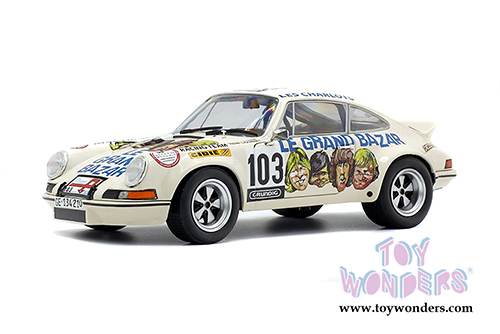 Solido - Porsche 911 RSR 2.7 Le Grand Bazar #103 Hardtop (1973, 1/18 scale diecast model car, Cream) S1801106