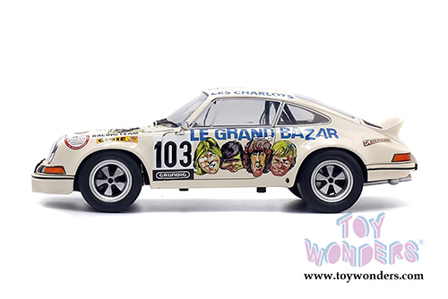 Solido - Porsche 911 RSR 2.7 Le Grand Bazar #103 Hardtop (1973, 1/18 scale diecast model car, Cream) S1801106