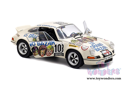 Solido - Porsche 911 RSR 2.7 Le Grand Bazar #103 Hardtop (1973, 1/18 scale diecast model car, Cream) S1801106