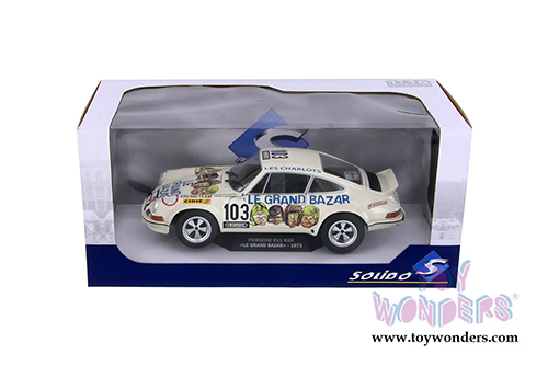 Solido - Porsche 911 RSR 2.7 Le Grand Bazar #103 Hardtop (1973, 1/18 scale diecast model car, Cream) S1801106