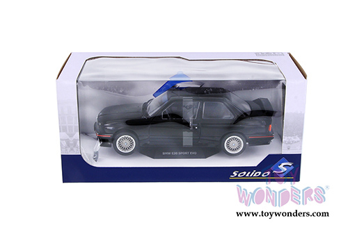 Solido - BMW E30 Sport Evo Hardtop (1990, 1/18 scale diecast model car, Black) S1801501