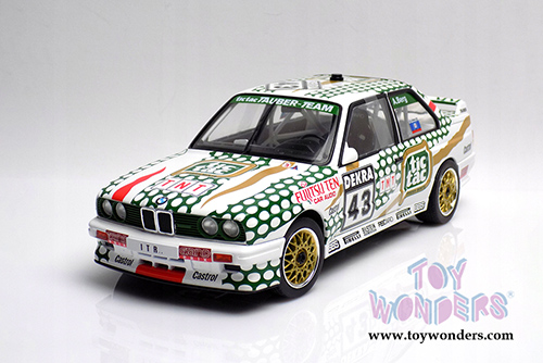 Solido - BMW E30 M3 DTM #43 DTM Allen Berg Hardtop (1991, 1/18 scale diecast model car, White/Green) S1801505