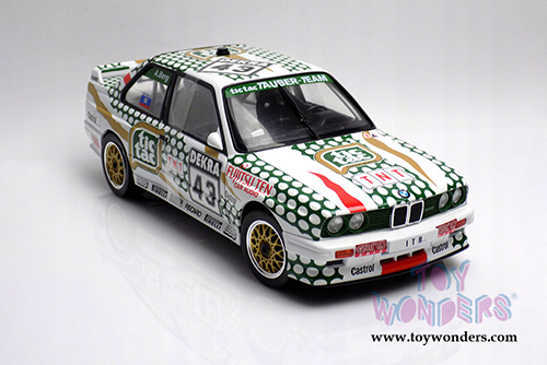 Solido - BMW E30 M3 DTM #43 DTM Allen Berg Hardtop (1991, 1/18 scale diecast model car, White/Green) S1801505