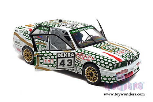 Solido - BMW E30 M3 DTM #43 DTM Allen Berg Hardtop (1991, 1/18 scale diecast model car, White/Green) S1801505