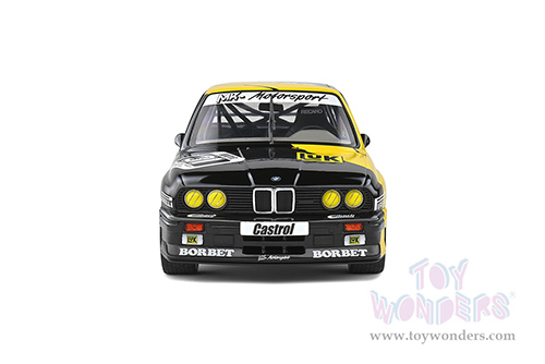 Solido Competition - BMW E30 M3 #31 Kurt Thiim "LuK" DTM Deutsche Tourenwagen Masters (1988, 1/18 scale diecast model car, Black/Yellow) S1801508