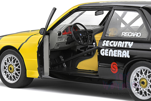 Solido Competition - BMW E30 M3 #31 Kurt Thiim "LuK" DTM Deutsche Tourenwagen Masters (1988, 1/18 scale diecast model car, Black/Yellow) S1801508