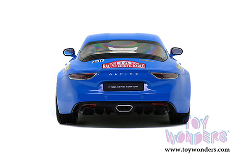 Solido - Alpine A110 #18 Premier Edition - Rallye Monte-Carlo Historique (2018, 1/18 scale diecast model car, Blue) S1801603