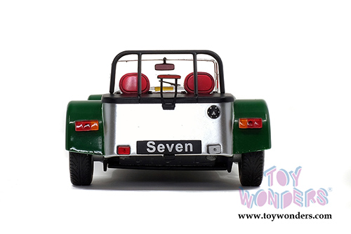 Solido - Lotus 7 Aluminum Body Convertible (1989, 1/18 scale diecast model car, Aluminium Body & Green Nose) S1801803