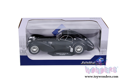 Solido - Bugatti Type 57 SC Atlantic Hardtop (1937, 1/18 scale diecast model car, Black) S1802101