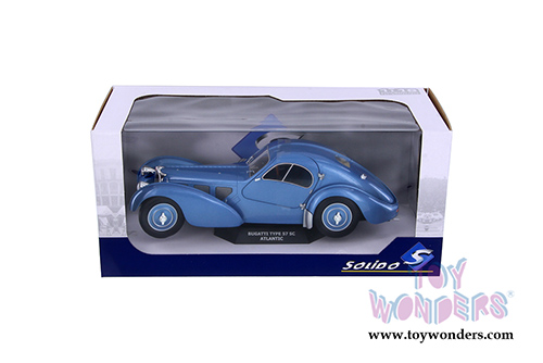Solido - Bugatti Type 57 SC Atlantic Hardtop (1937, 1/18 scale diecast model car, Blue) S1802102