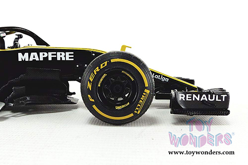 Solido - F1 Renault RS Launch Version (2018, 1/18 scale diecast model car, Black/Yellow) S1802401