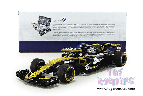 Solido - F1 Renault RS Launch Version (2018, 1/18 scale diecast model car, Black/Yellow) S1802401