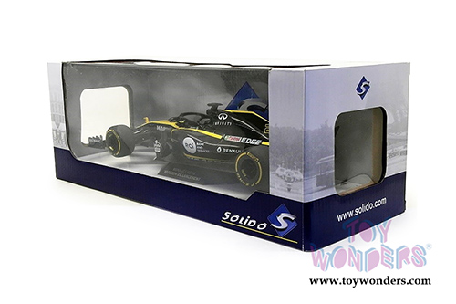Solido - F1 Renault RS Launch Version (2018, 1/18 scale diecast model car, Black/Yellow) S1802401