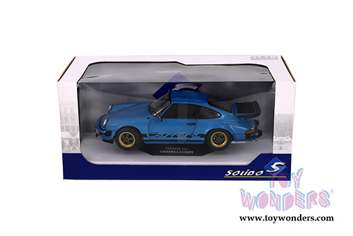 Solido - Porsche 911 Carrera 3.0 Coupe (1984, 1/18 scale diecast model car, Minerva Blue) S1802601