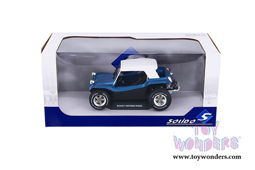 Solido - Buggy Meyers Manx Soft Top (1970, 1/18 scale diecast model car, Blue/White) S1802701