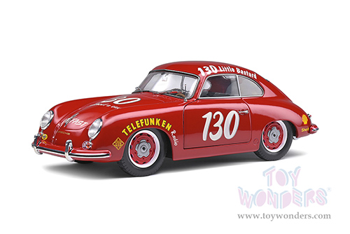 Solido Competition - Porsche 356 Pre-A #130 James Dean Tribute (1953, 1/18 scale diecast model car, Red) S1802804