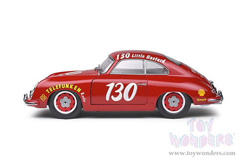 Solido Competition - Porsche 356 Pre-A #130 James Dean Tribute (1953, 1/18 scale diecast model car, Red) S1802804
