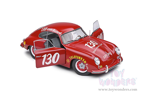 Solido Competition - Porsche 356 Pre-A #130 James Dean Tribute (1953, 1/18 scale diecast model car, Red) S1802804