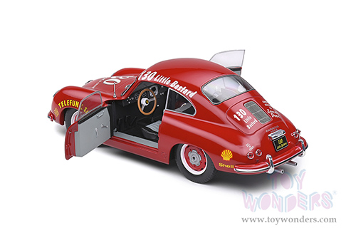 Solido Competition - Porsche 356 Pre-A #130 James Dean Tribute (1953, 1/18 scale diecast model car, Red) S1802804