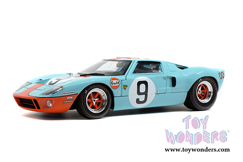 Solido - Ford GT40 MKI #9 Gulf&reg; Oil 24H of Le Mans (1/18 scale diecast model car, Light Blue/Orange) S1803001