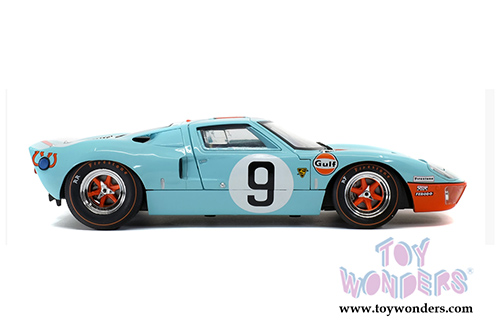 Solido - Ford GT40 MKI #9 Gulf&reg; Oil 24H of Le Mans (1/18 scale diecast model car, Light Blue/Orange) S1803001