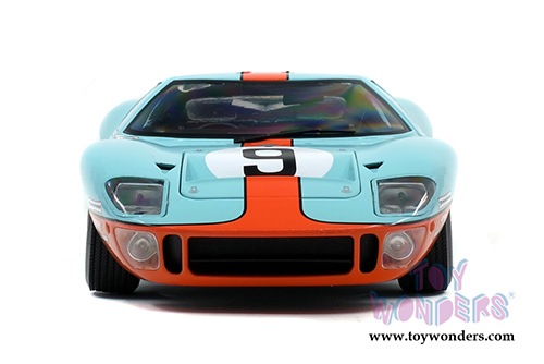 Solido - Ford GT40 MKI #9 Gulf&reg; Oil 24H of Le Mans (1/18 scale diecast model car, Light Blue/Orange) S1803001