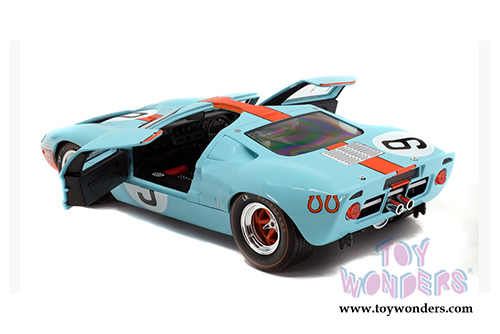 Solido - Ford GT40 MKI #9 Gulf&reg; Oil 24H of Le Mans (1/18 scale diecast model car, Light Blue/Orange) S1803001