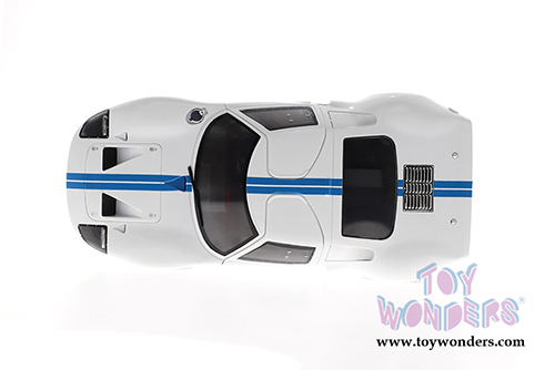 Solido - Ford GT40 Widebody T-Top (1968, 1/18 scale diecast model car, White w/Blue) S1803002