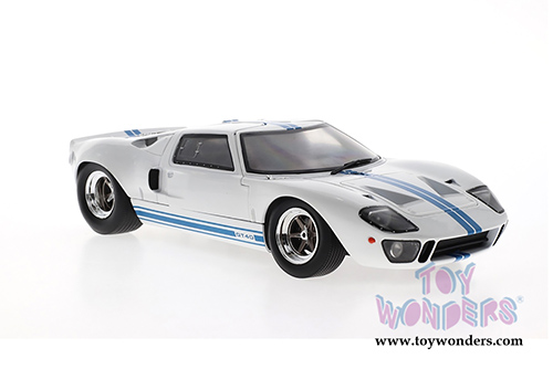Solido - Ford GT40 Widebody T-Top (1968, 1/18 scale diecast model car, White w/Blue) S1803002