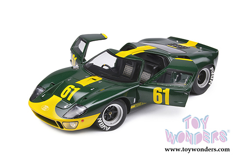 Solido Competition - Ford GT40 MK.1 #61 - Jim Clark Ford Performance Collection (1966, 1/18 scale diecast model car, Green/Yellow) S1803004