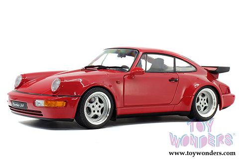 Solido - Porsche 964 911 Turbo Hardtop (1990, 1/18 scale diecast model car, Red) S1803402