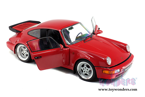 Solido - Porsche 964 911 Turbo Hardtop (1990, 1/18 scale diecast model car, Red) S1803402