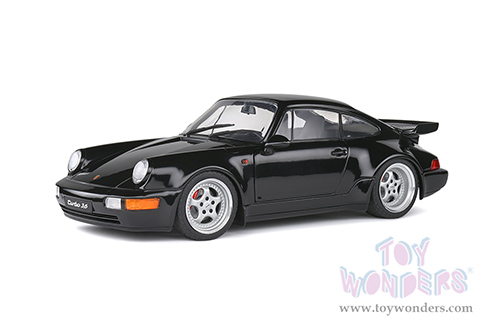 Solido - Porsche 911 (964) Turbo 3.6 Hardtop (1993, 1/18 scale diecast model car, Black) S1803404