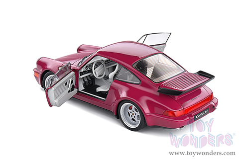 Solido - Porsche 911 (964) Turbo Sternrubin (1991, 1/18 scale diecast model car, Red) S1803406