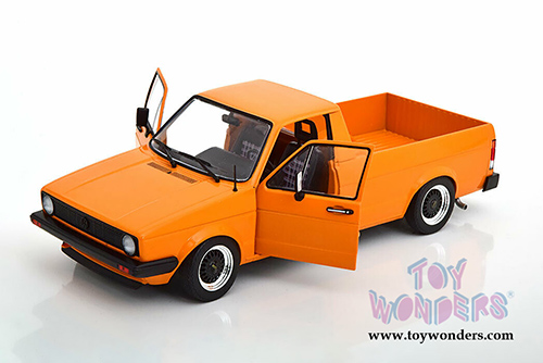 Solido - Volkswagen Caddy MK1 Pickup (1982, 1/18 scale diecast model car, Orange) S1803502