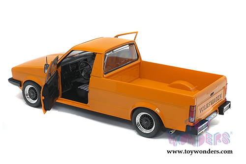 Solido - Volkswagen Caddy MK1 Pickup (1982, 1/18 scale diecast model car, Orange) S1803502