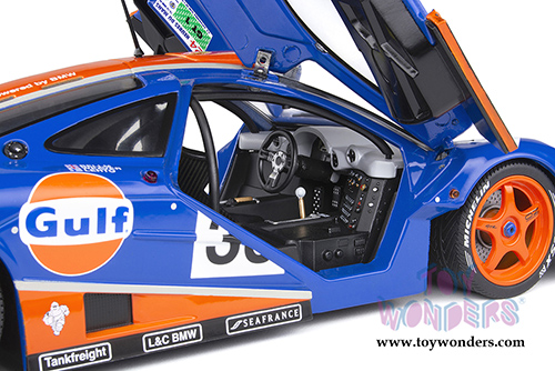 Solido Competition - McLaren F1 GTR Short Tail #33 Le Mans 24 Hour Bellm/Letho/Weaver (1996, 1/18 scale diecast model car, Blue/Orange) S1804101
