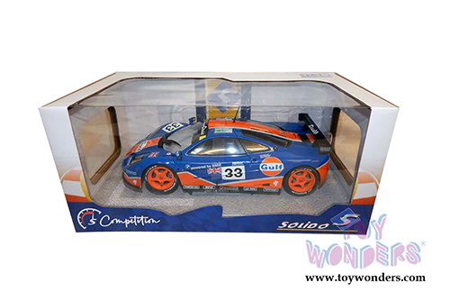 Solido Competition - McLaren F1 GTR Short Tail #33 Le Mans 24 Hour Bellm/Letho/Weaver (1996, 1/18 scale diecast model car, Blue/Orange) S1804101