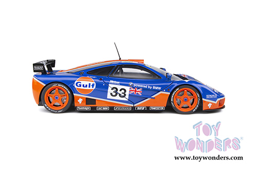 Solido Competition - McLaren F1 GTR Short Tail #33 Le Mans 24 Hour Bellm/Letho/Weaver (1996, 1/18 scale diecast model car, Blue/Orange) S1804101