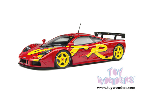Solido - McLaren F1 GTR Short Tail Launch Livery (1996, 1/18 scale diecast model car, Red/Yellow) S1804102