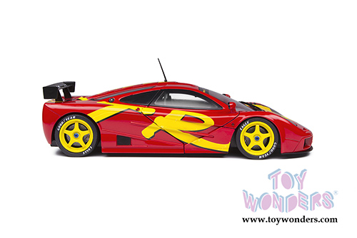 Solido - McLaren F1 GTR Short Tail Launch Livery (1996, 1/18 scale diecast model car, Red/Yellow) S1804102