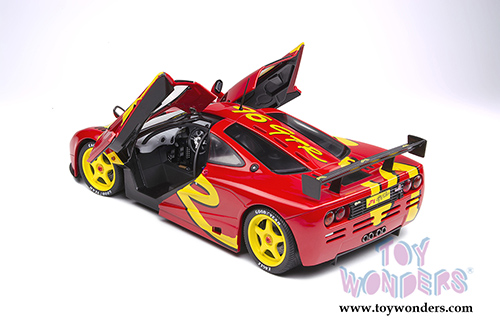 Solido - McLaren F1 GTR Short Tail Launch Livery (1996, 1/18 scale diecast model car, Red/Yellow) S1804102