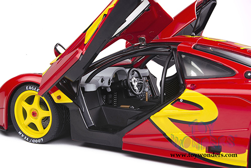 Solido - McLaren F1 GTR Short Tail Launch Livery (1996, 1/18 scale diecast model car, Red/Yellow) S1804102