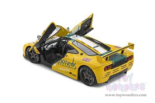 Solido Competition - McLaren F1 GTR Short Tail #51 24H of Le Mans (1995) Andy Wallace / Derek Bell / Justin Bell "Harrod's" (1/18 scale diecast model car, Yellow/Green) S1804105