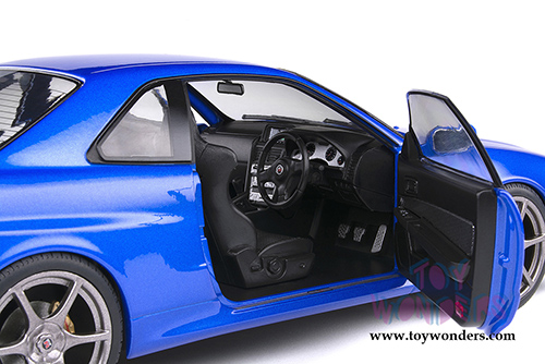 Solido - Nissan Skyline GT-R (R34) Hardtop (1999, 1/18 scale diecast model car, Bayside Blue) S1804301