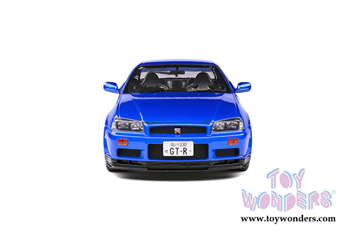 Solido - Nissan Skyline GT-R (R34) Hardtop (1999, 1/18 scale diecast model car, Bayside Blue) S1804301