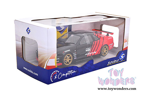 Solido - Nissan Skyline GT-R (R34) Advant Drift Livery Hardtop (1999, 1/18 scale diecast model car, Black/Red) S1804302