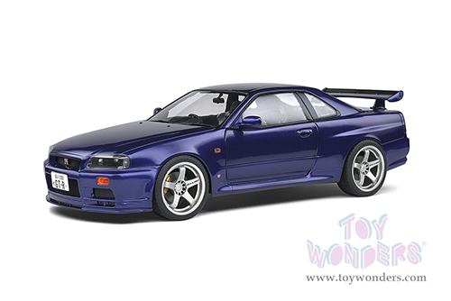 Solido - Nissan Skyline (R34) GT-R Hardtop (1999, 1/18 scale diecast model car, Midnight Purple) S1804303
